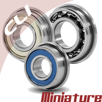 Thumb miniature bearings flanged stainless steel 402