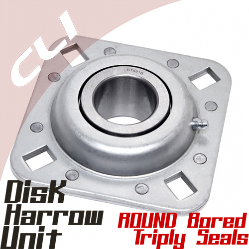 Original disk harrow units with round bore bearing web