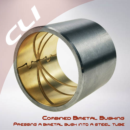 Original heavy duty bimetal material bearing and bush by combiation of pressing 1