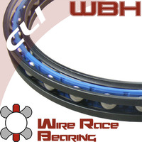 Thumb wire race bearings on web wbh led on web